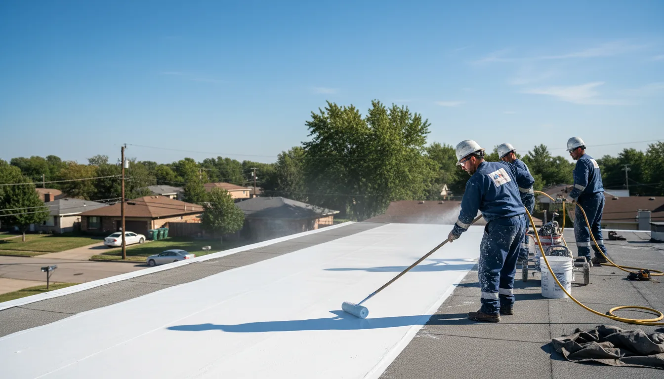 Commercial roof coating in Castile, NY near me